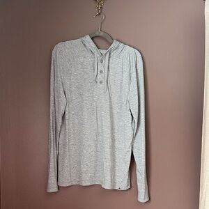 RAINFOREST Light Gray Hooded Men's Sweatshirt